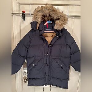 Polo Ralph Lauren Wainwright Faux-Fur-Trim Down Coat. New.